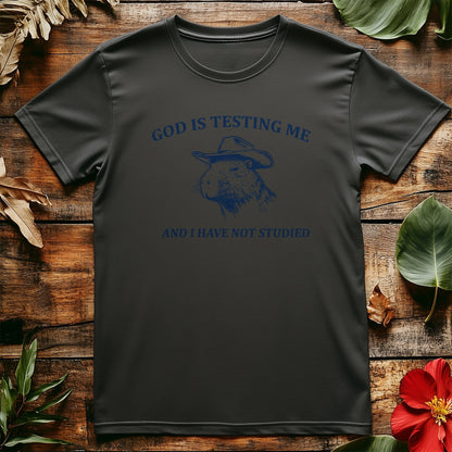 God is Testing Me Capa T-shirt