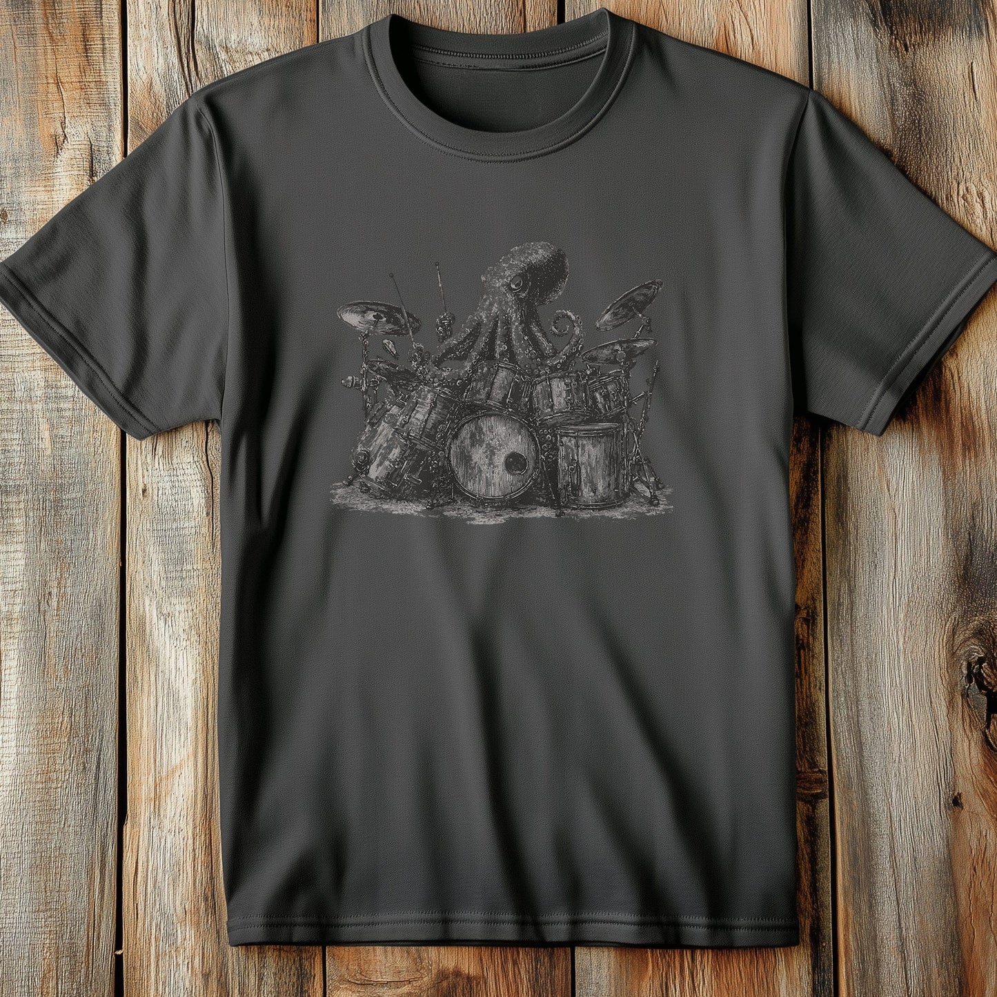 Drumming Octopus T-Shirt