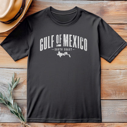 Gulf Of Mexico Text Arch T-Shirt