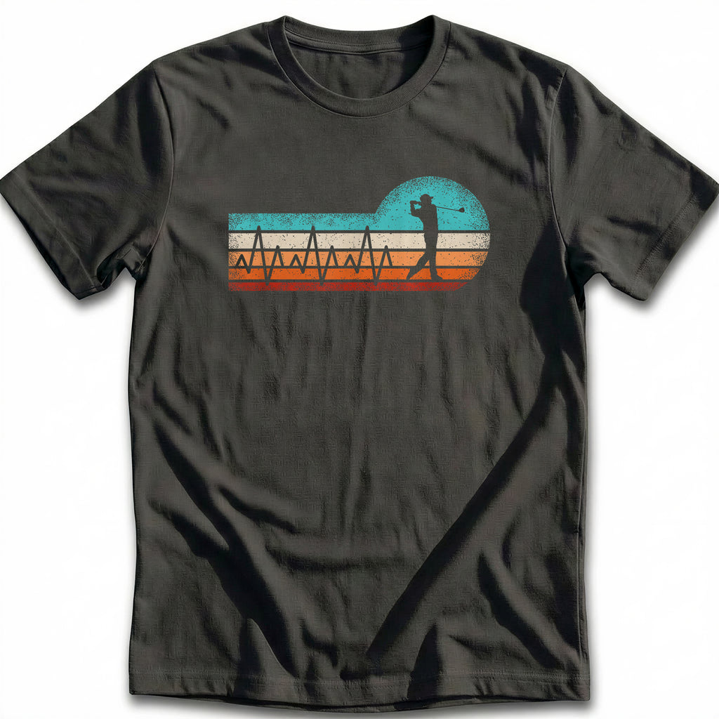 RETRO GOLF HEARTBEAT 028 T Shirt