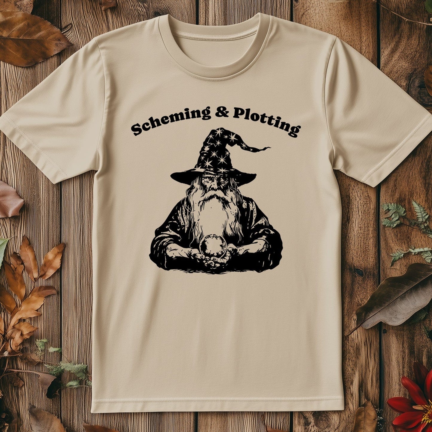Old Wizard Scheming T-shirt