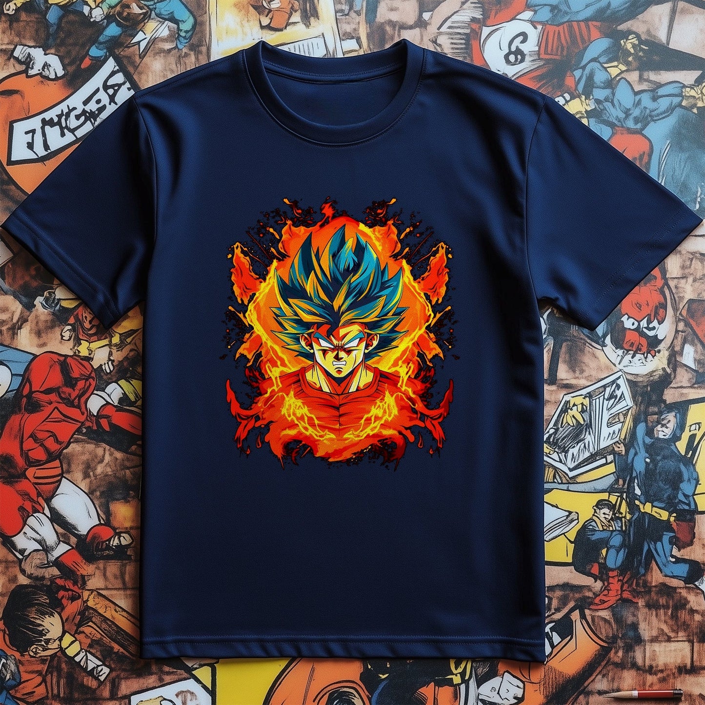 Over 9000 Flames T-shirt