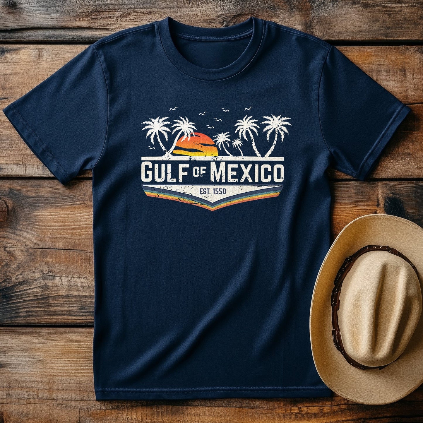 Gulf Of Mexico Retro T-Shirt