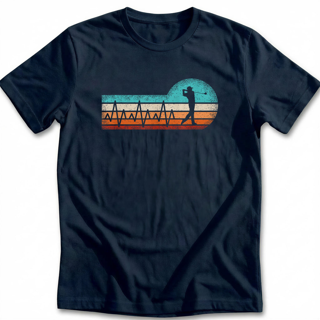 RETRO GOLF HEARTBEAT 028 T Shirt