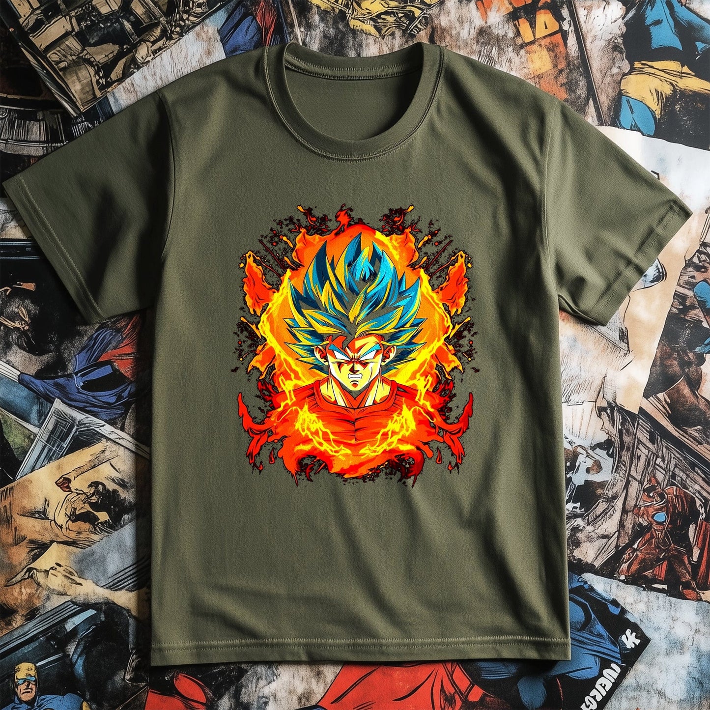 Over 9000 Flames T-shirt