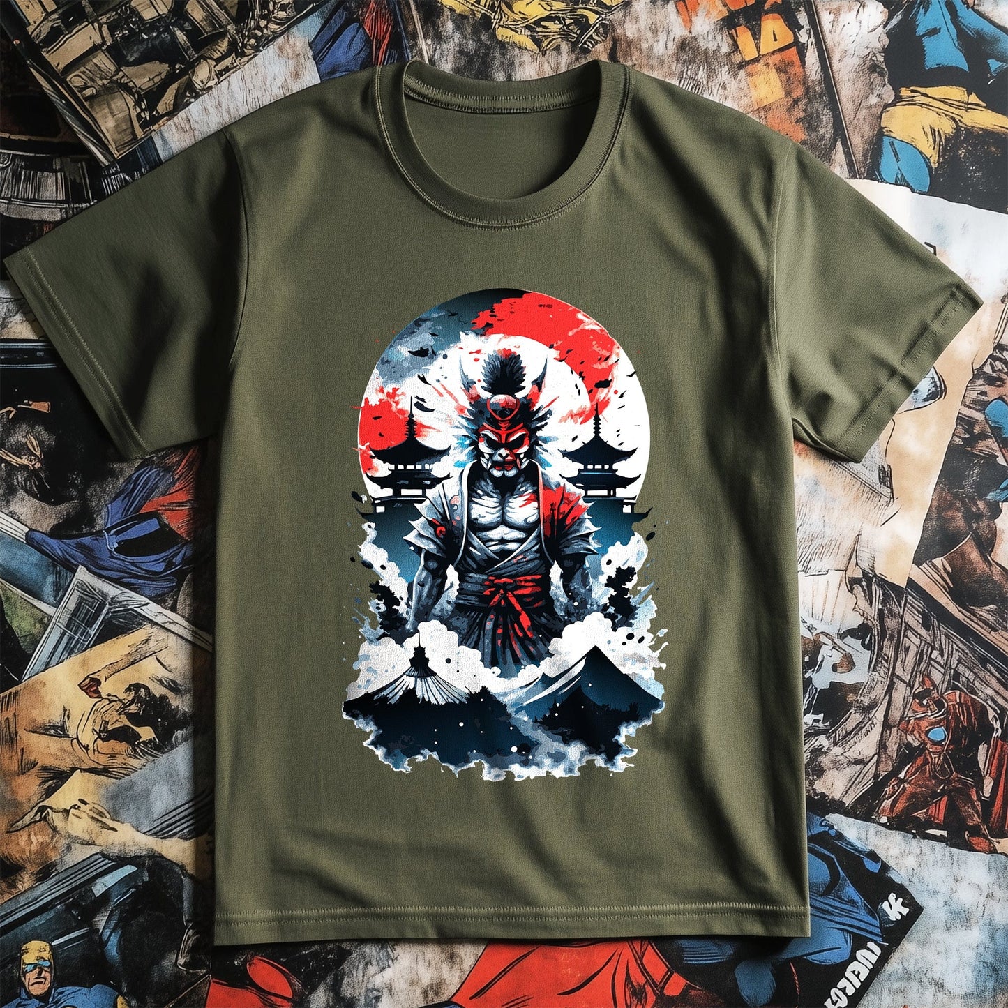 Demon Samurai Anime T-shirt