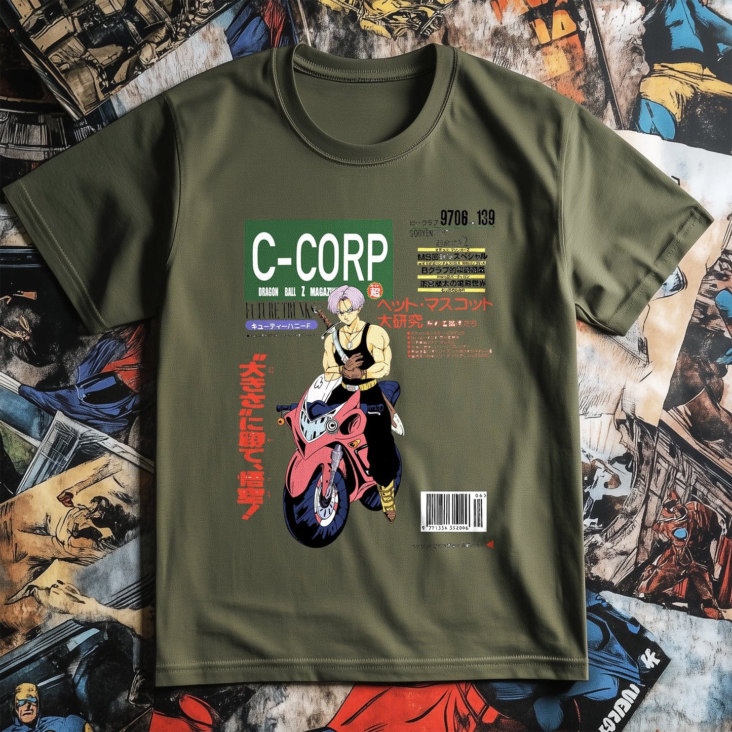 DBZ 15 Motorcycle Madness Trunks T-shirt