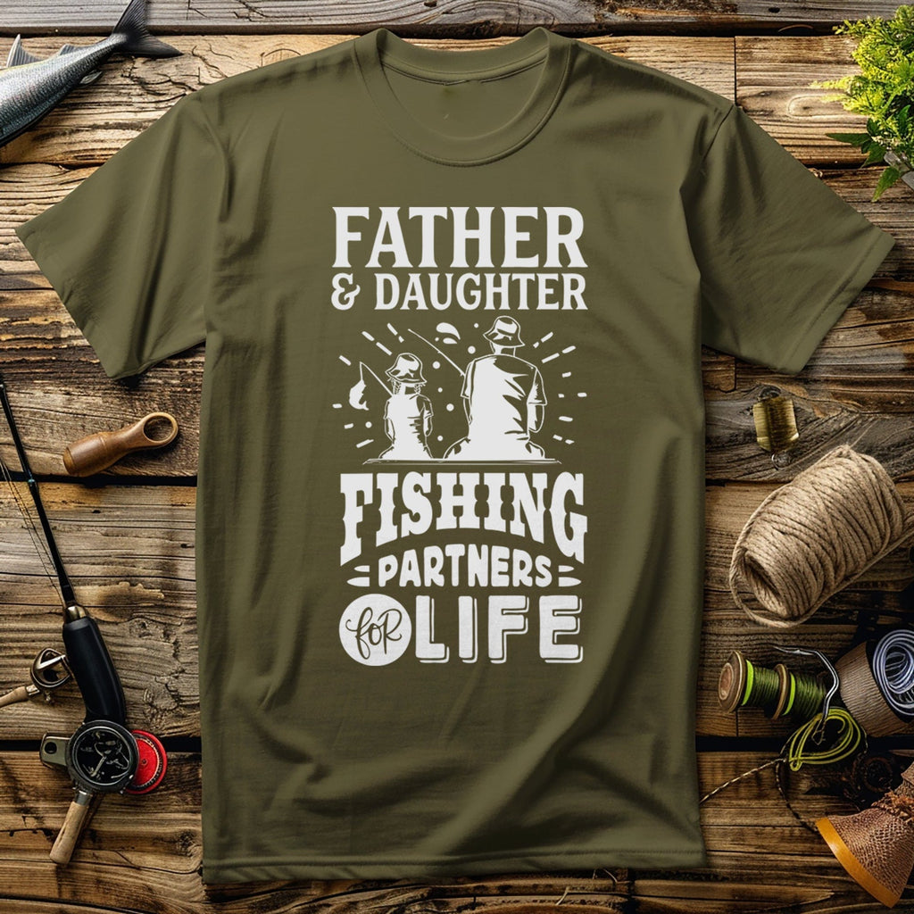 Father and Daughter Fishing T-Shirt