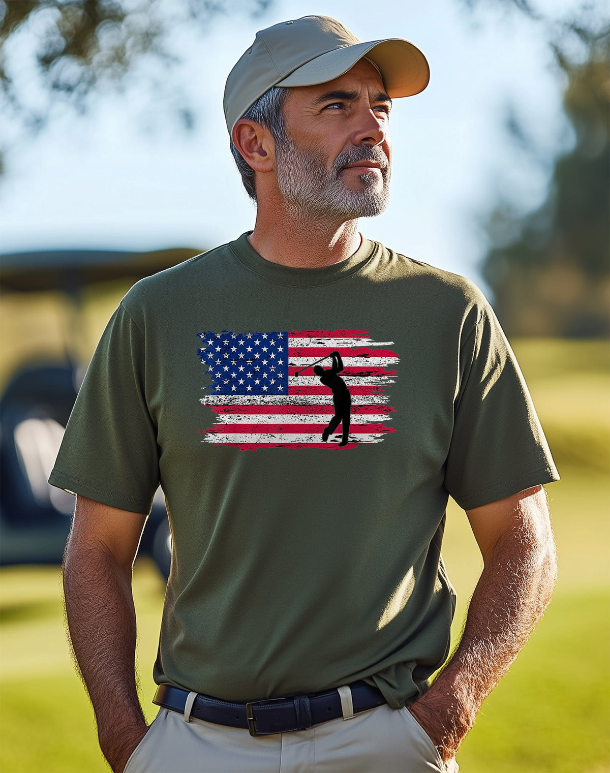 Swingin Freedom American Flag t-shirt US