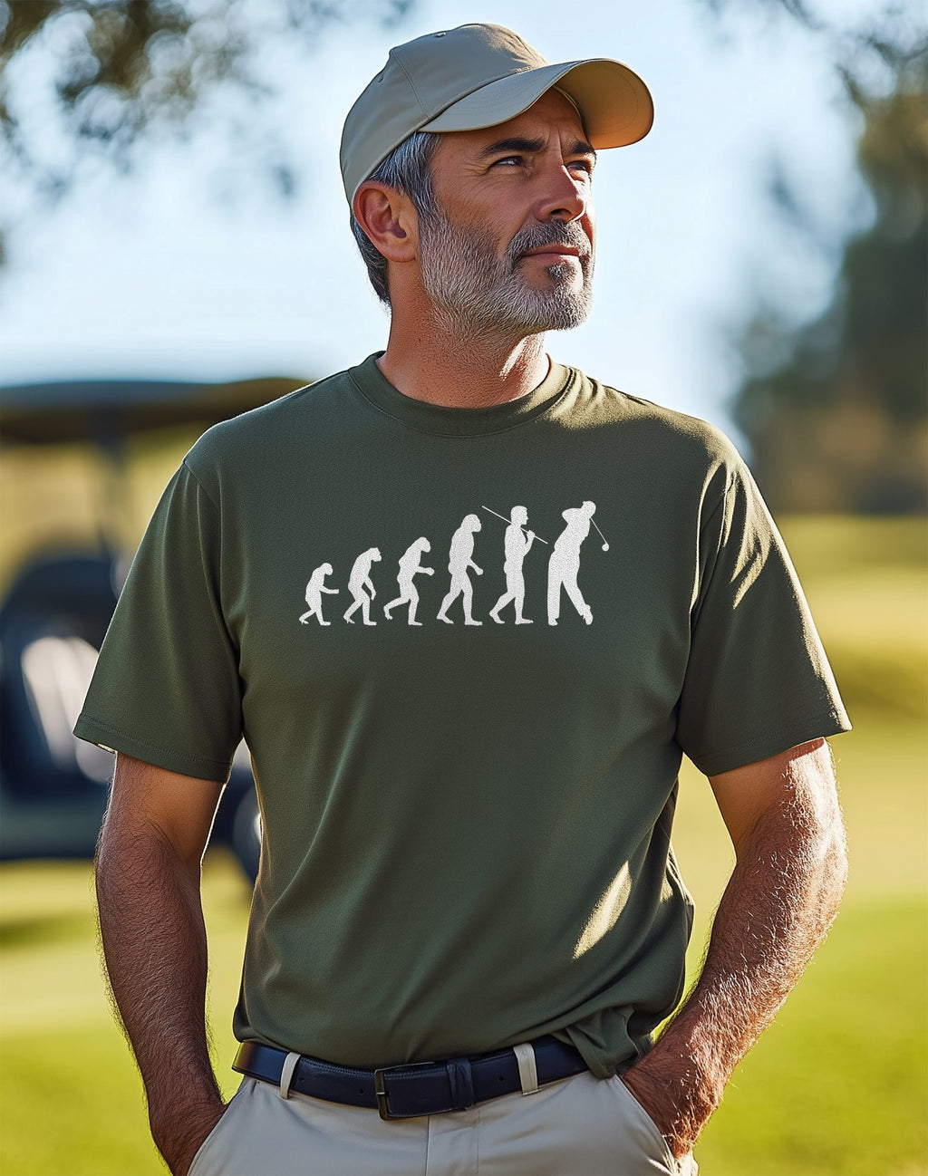 Golf Evolution T-Shirt From Caveman