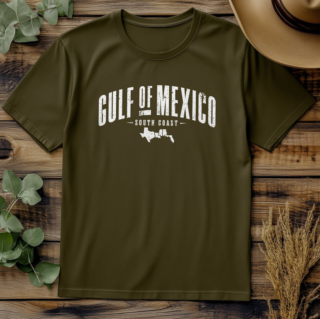 Gulf Of Mexico Text Arch T-Shirt