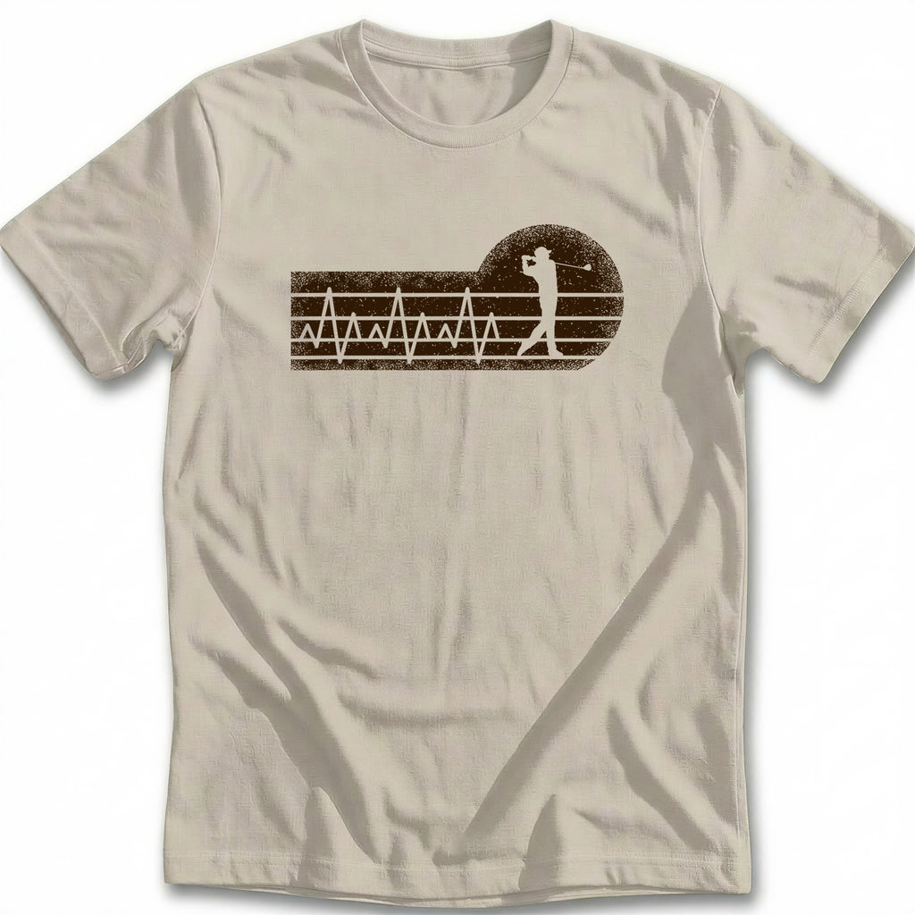 RETRO GOLF HEARTBEAT 028 T Shirt