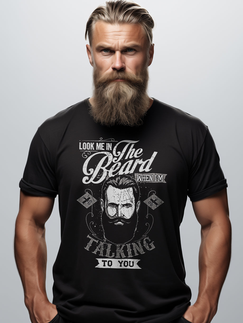 Look Me in the Beard T-shirt