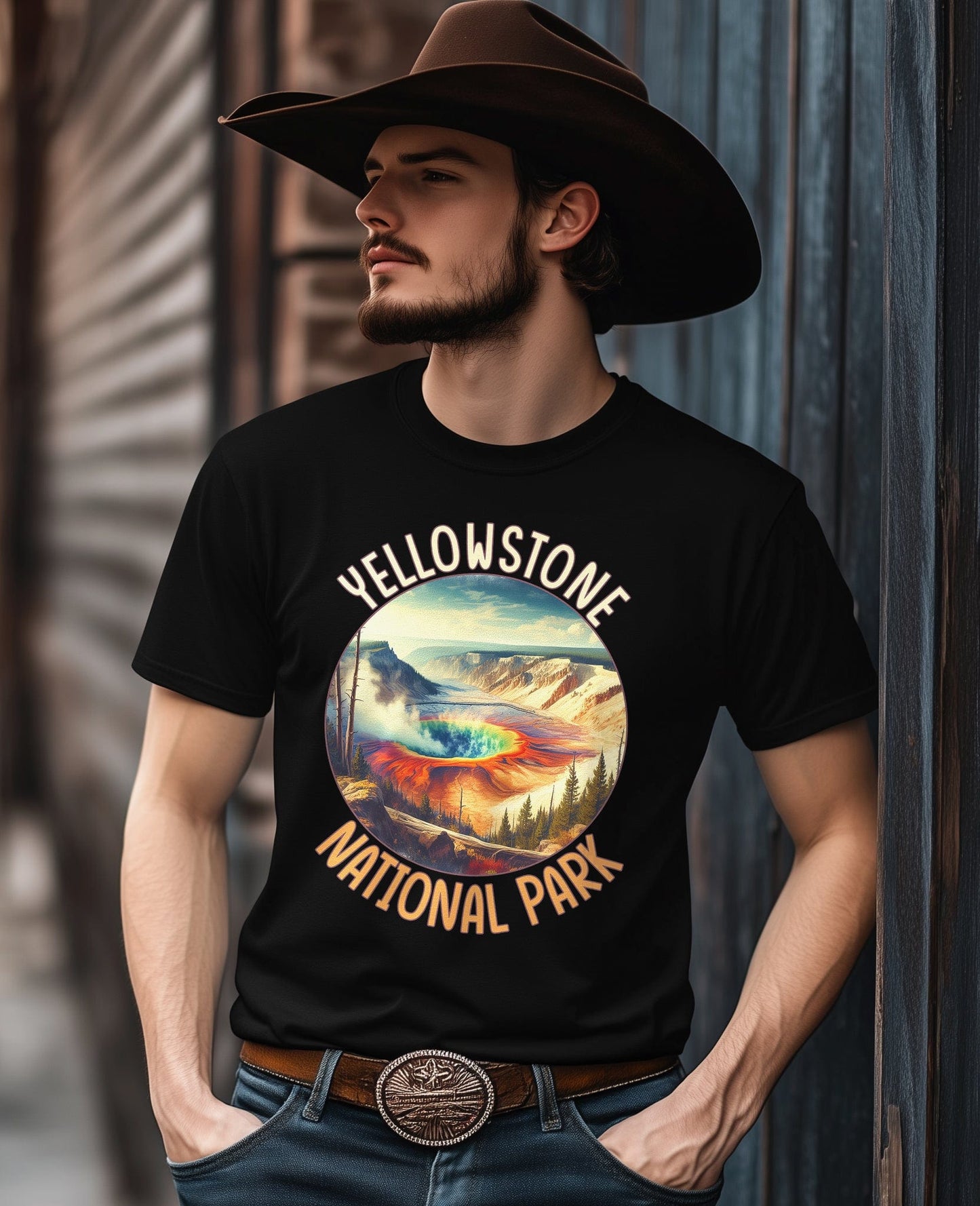 Yellowstone Park Circle T-Shirt