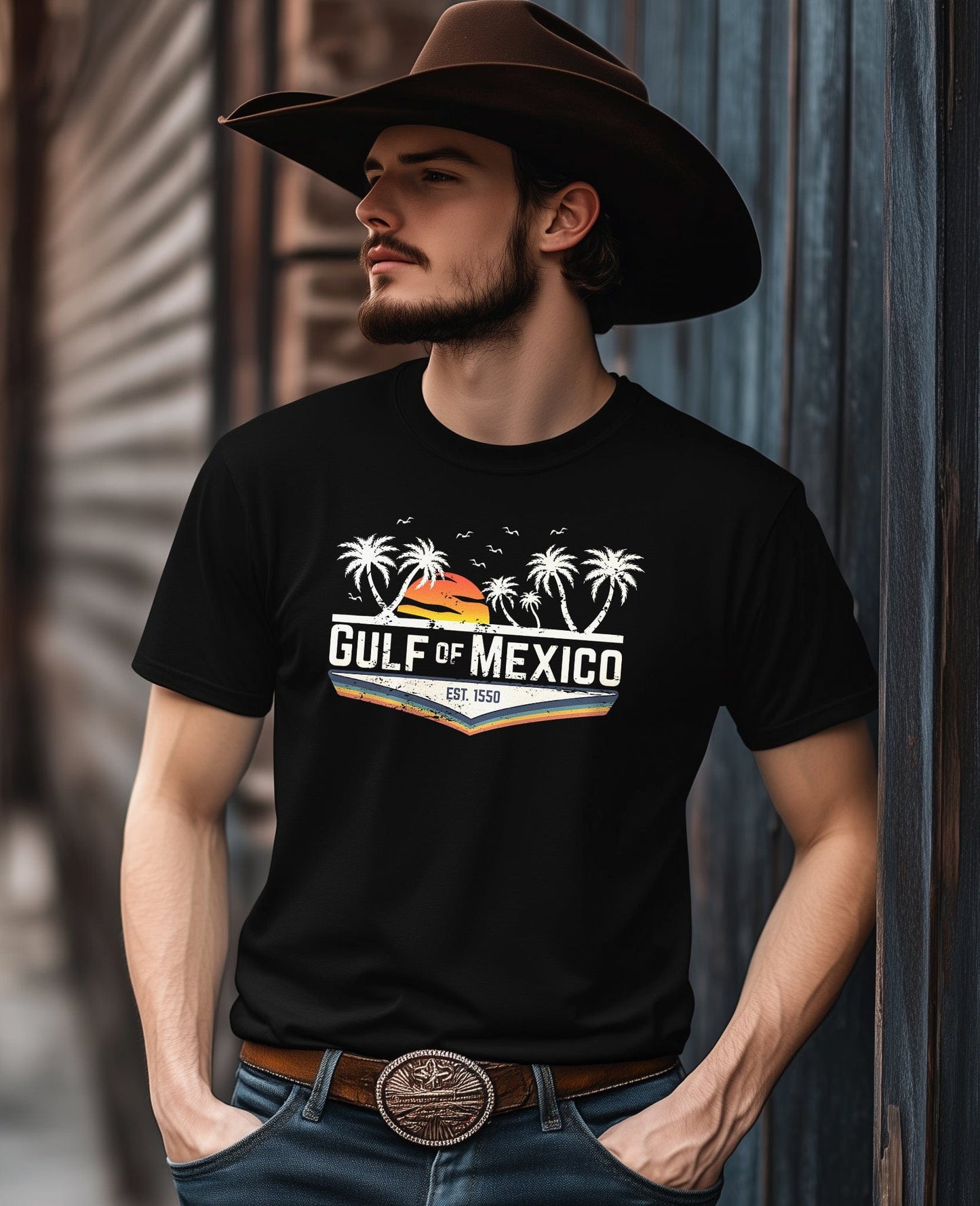 Gulf Of Mexico Retro T-Shirt