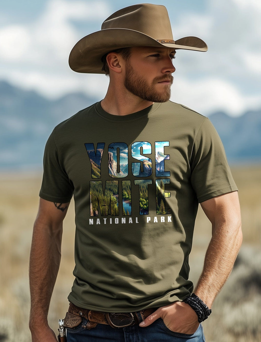 Yosemite Text Inlay 12 T-Shirt