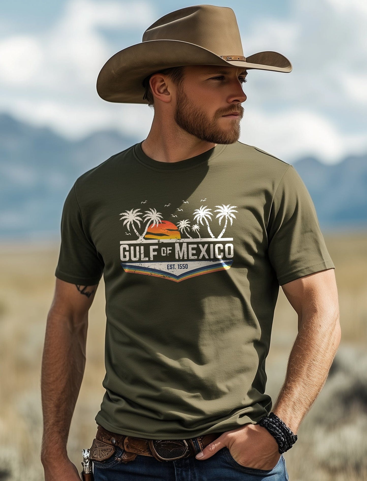 Gulf Of Mexico Retro T-Shirt