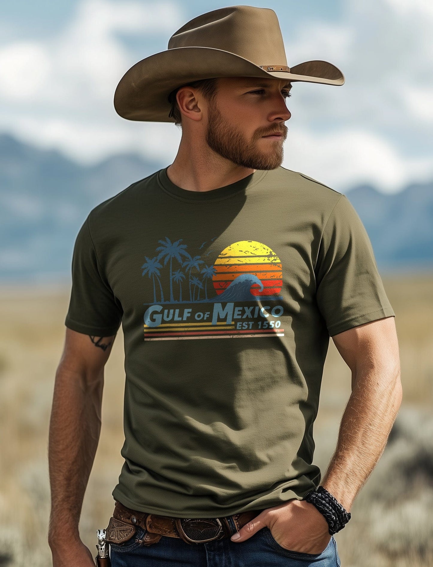 Gulf Of Mexico Palms T-Shirt