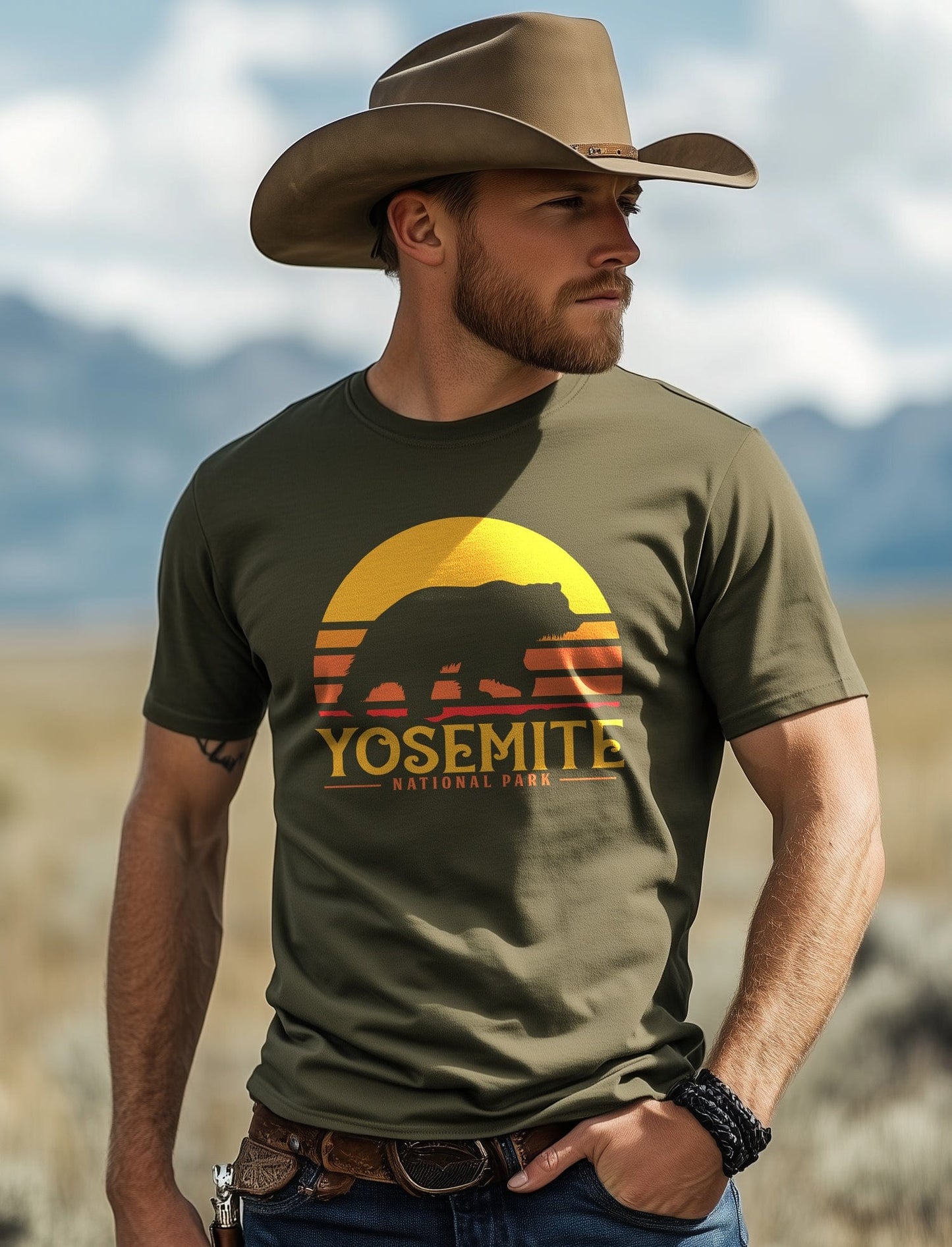 Yosemite Bear Sunset 8 T-Shirt