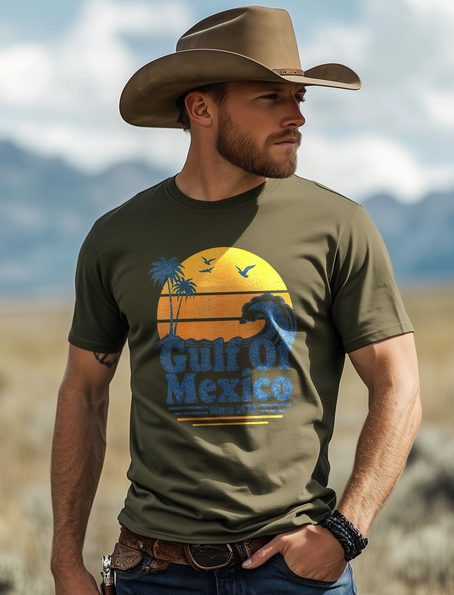 Mexico Since 1672 Sunset T-Shirt
