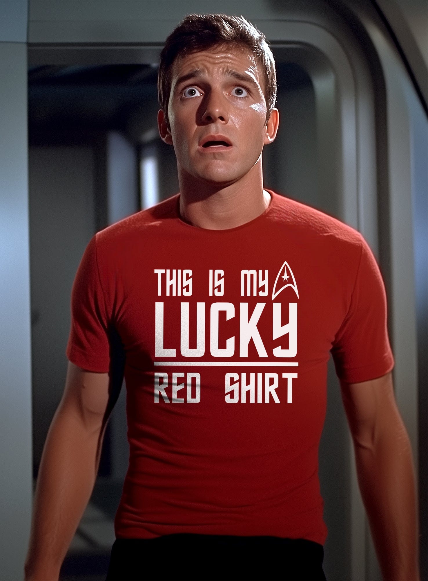 Red Shirt 5 My Lucky T-Shirt US
