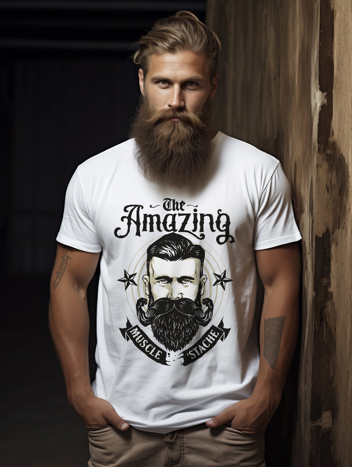 Amazing Muscle Stache T-Shirt