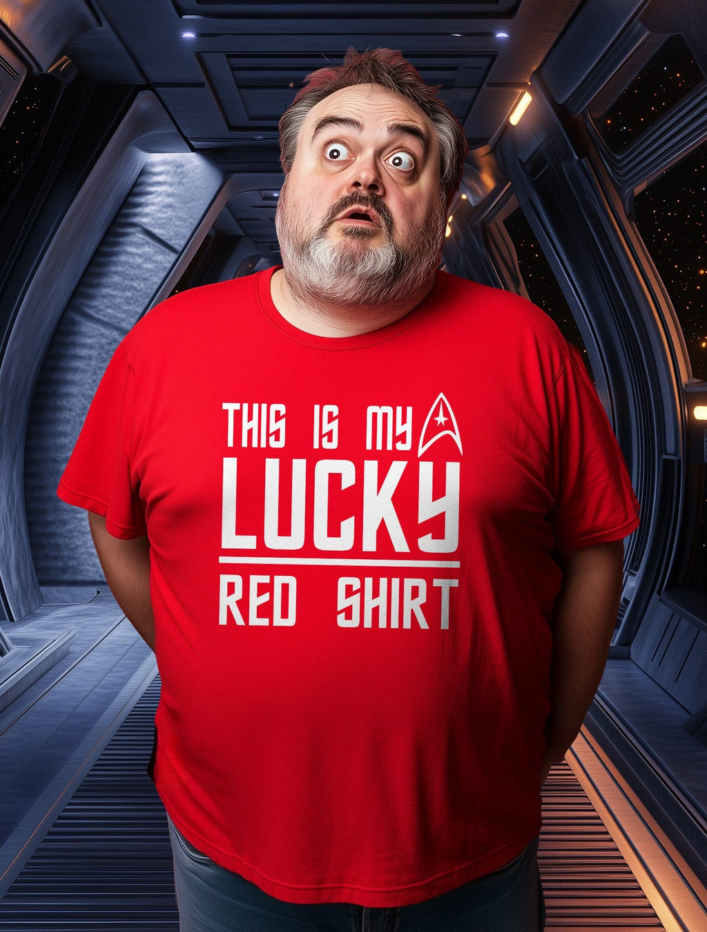 Red Shirt 5 My Lucky T-Shirt US
