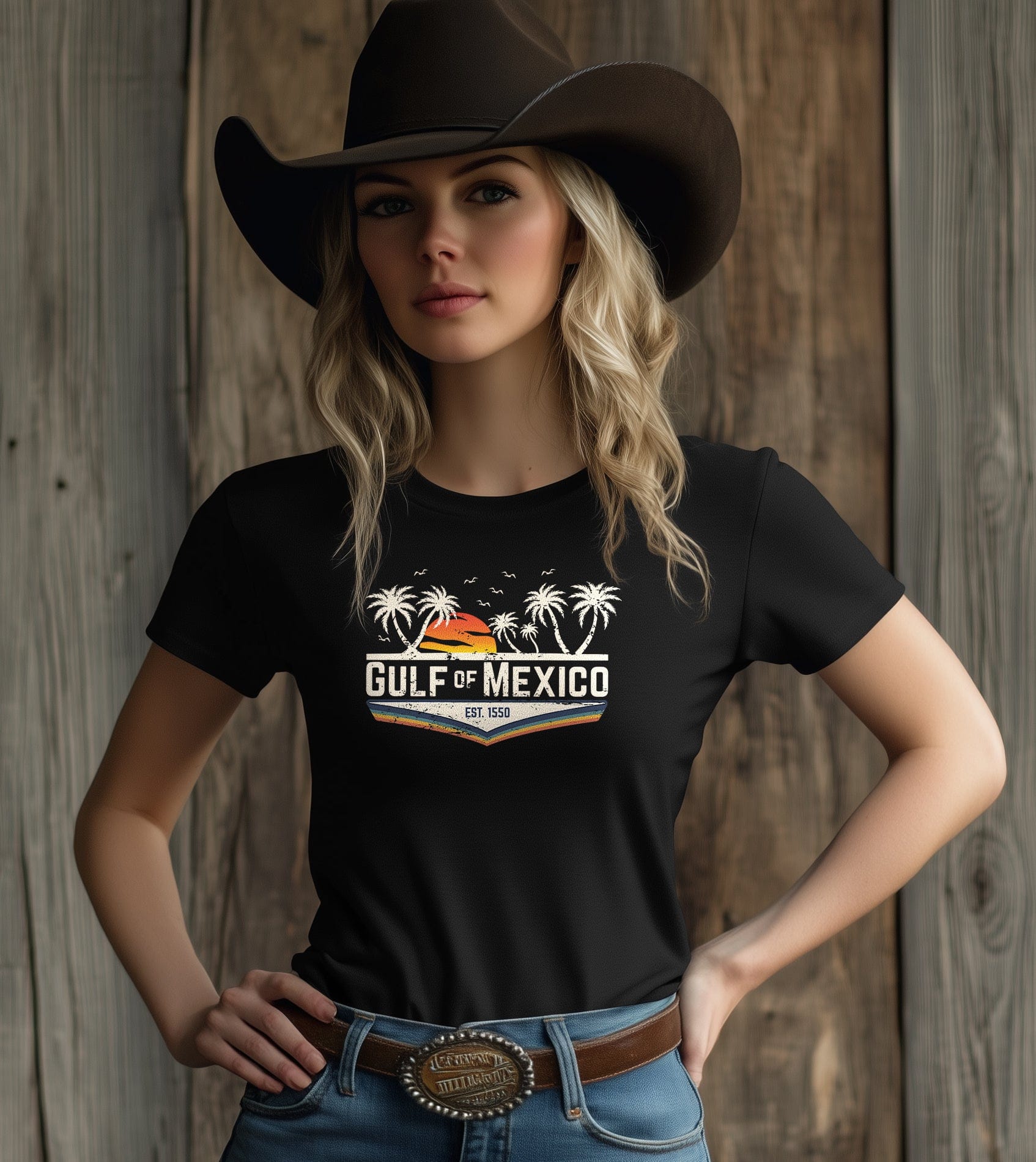 Gulf Of Mexico Retro T-Shirt