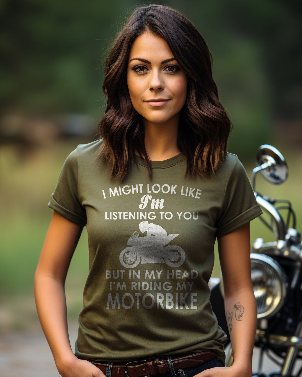 In My Head Riding Sportsbike T-Shirt