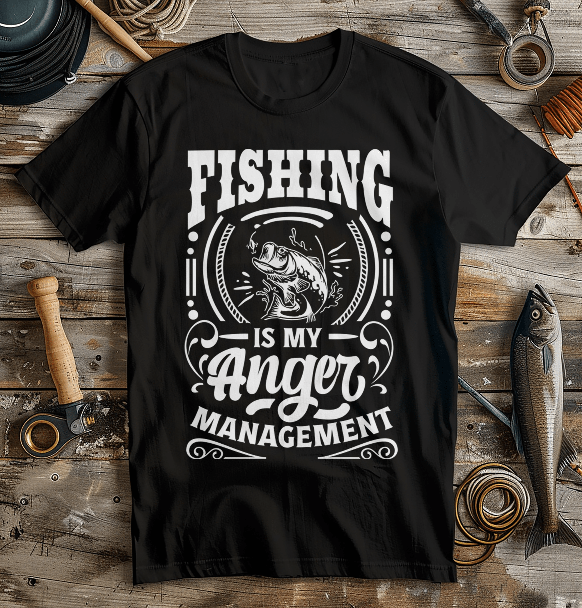 Fishing is my Anger Management T-Shirt