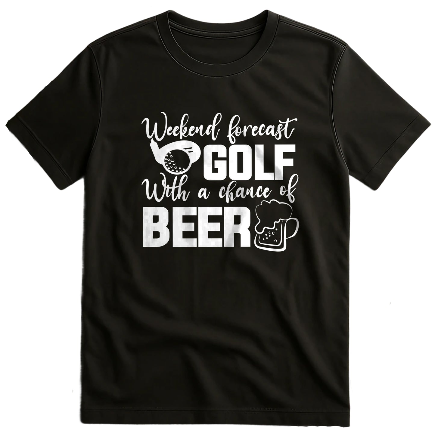 Golf-65 T-Shirt Golf With A Glass Of Beer