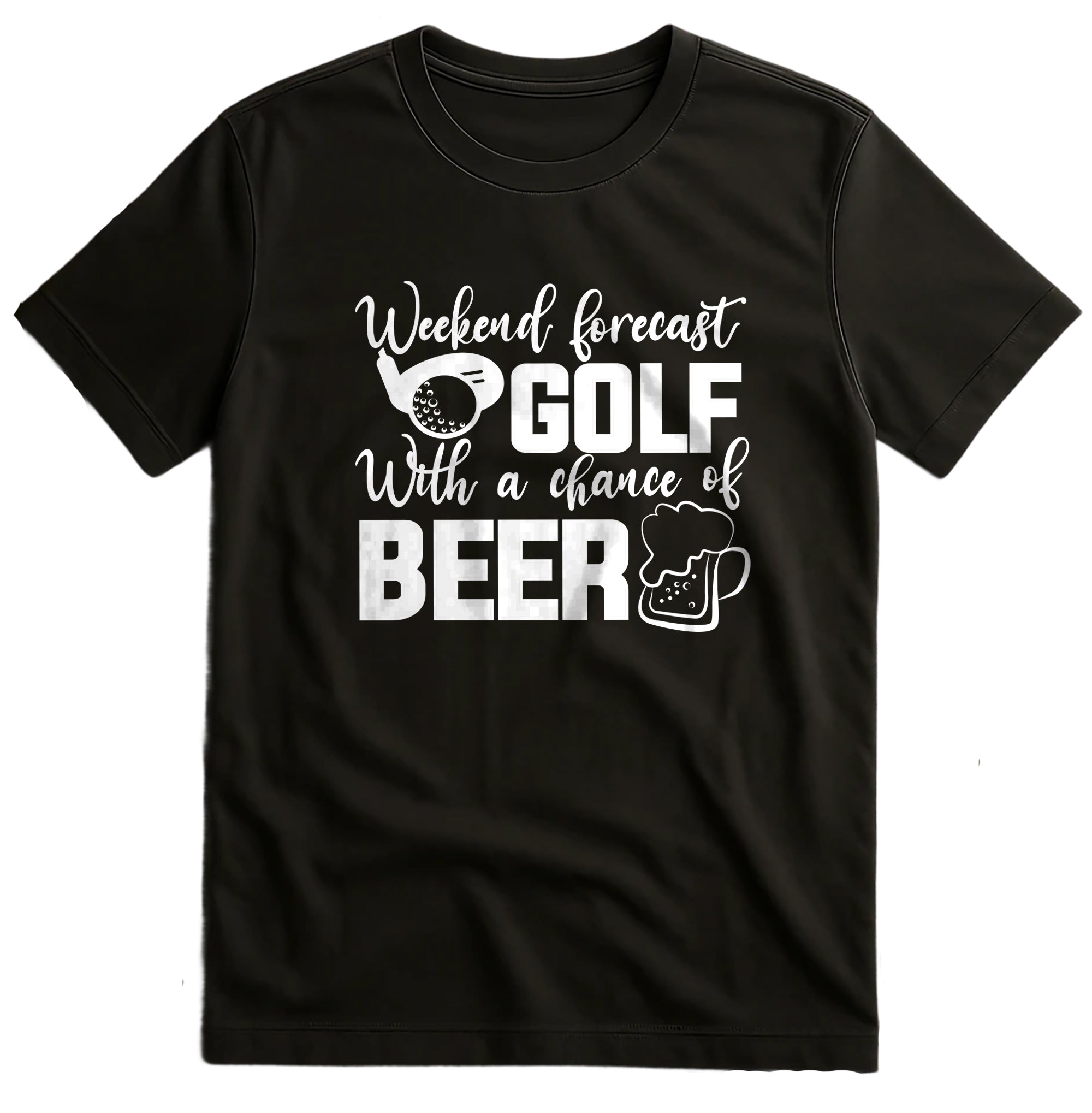 Golf-65 T-Shirt Golf With A Glass Of Beer