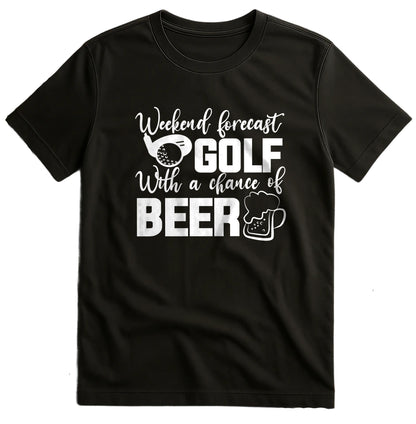 Golf-65 T-Shirt Golf With A Glass Of Beer