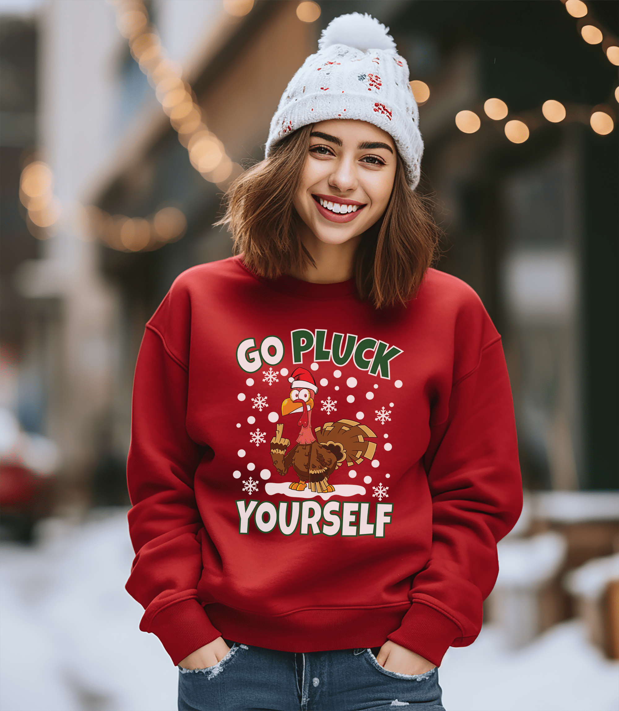 Go Pluck Yourself Turkey Sweatshirt