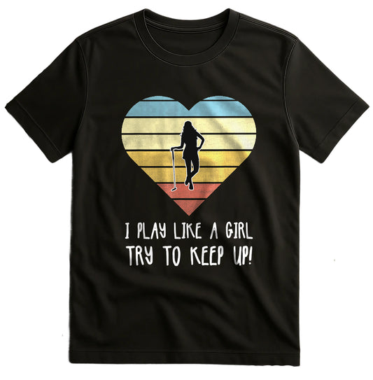 Girls Golf Gift T-Shirt Swing