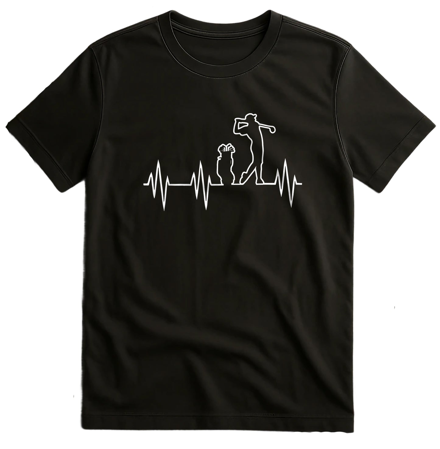 Golf Heartbeat T-Shirt  Pawsitively