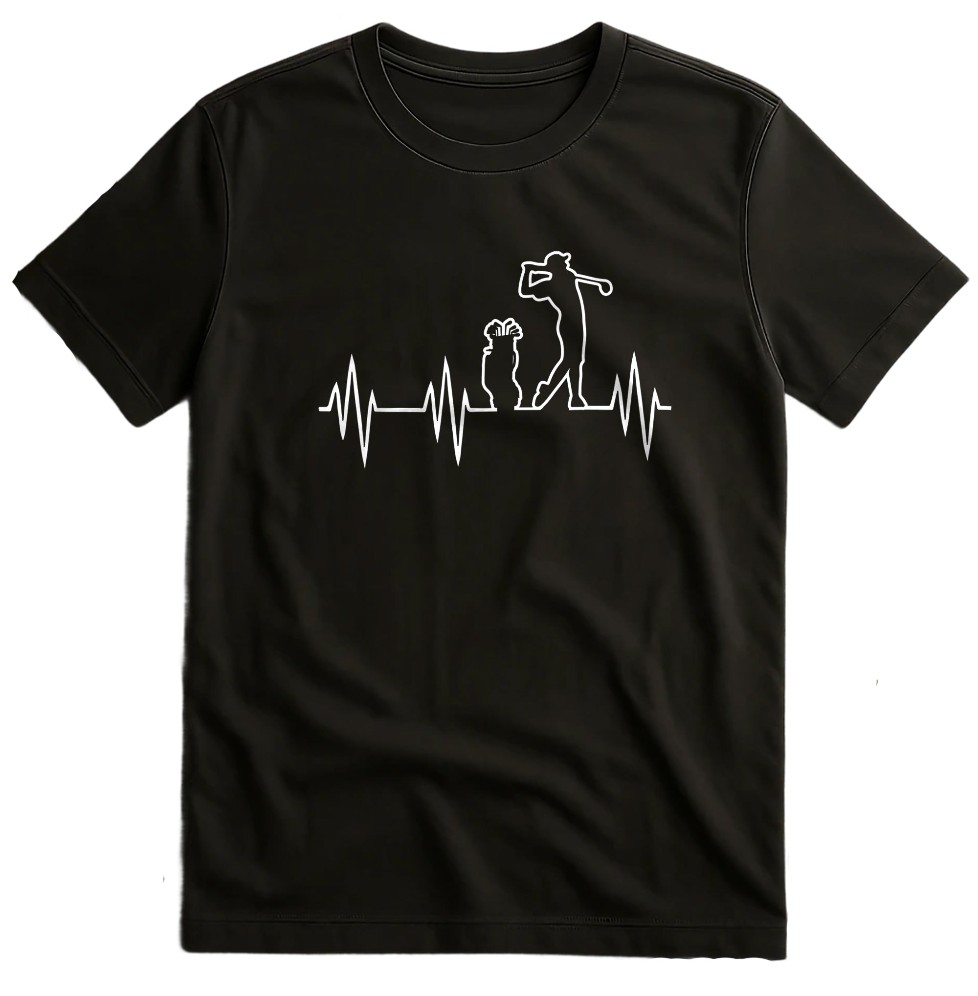 Golf Heartbeat T-Shirt  Pawsitively