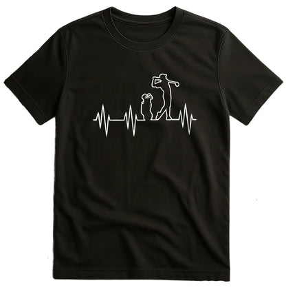 Golf Heartbeat T-Shirt  Pawsitively