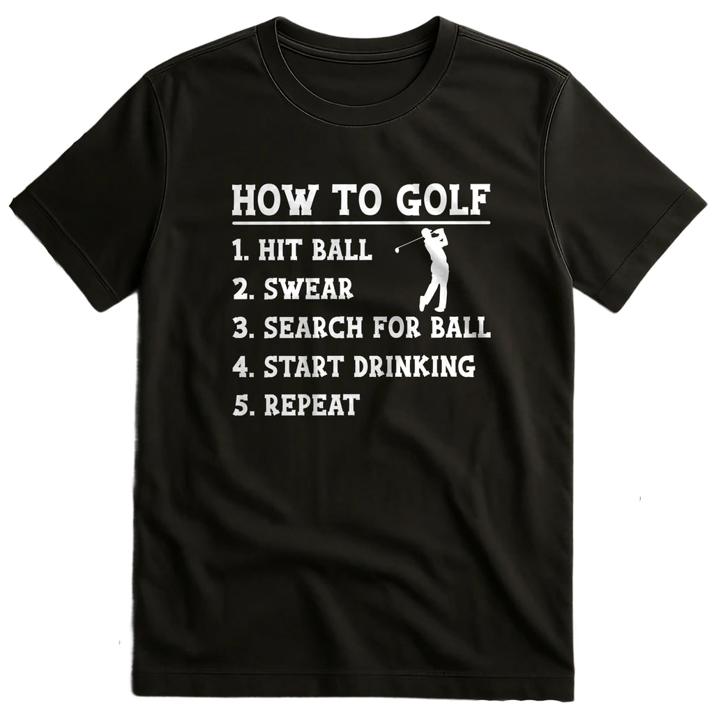 How to Golf Hit Swear Drink