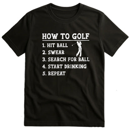 How to Golf Hit Swear Drink