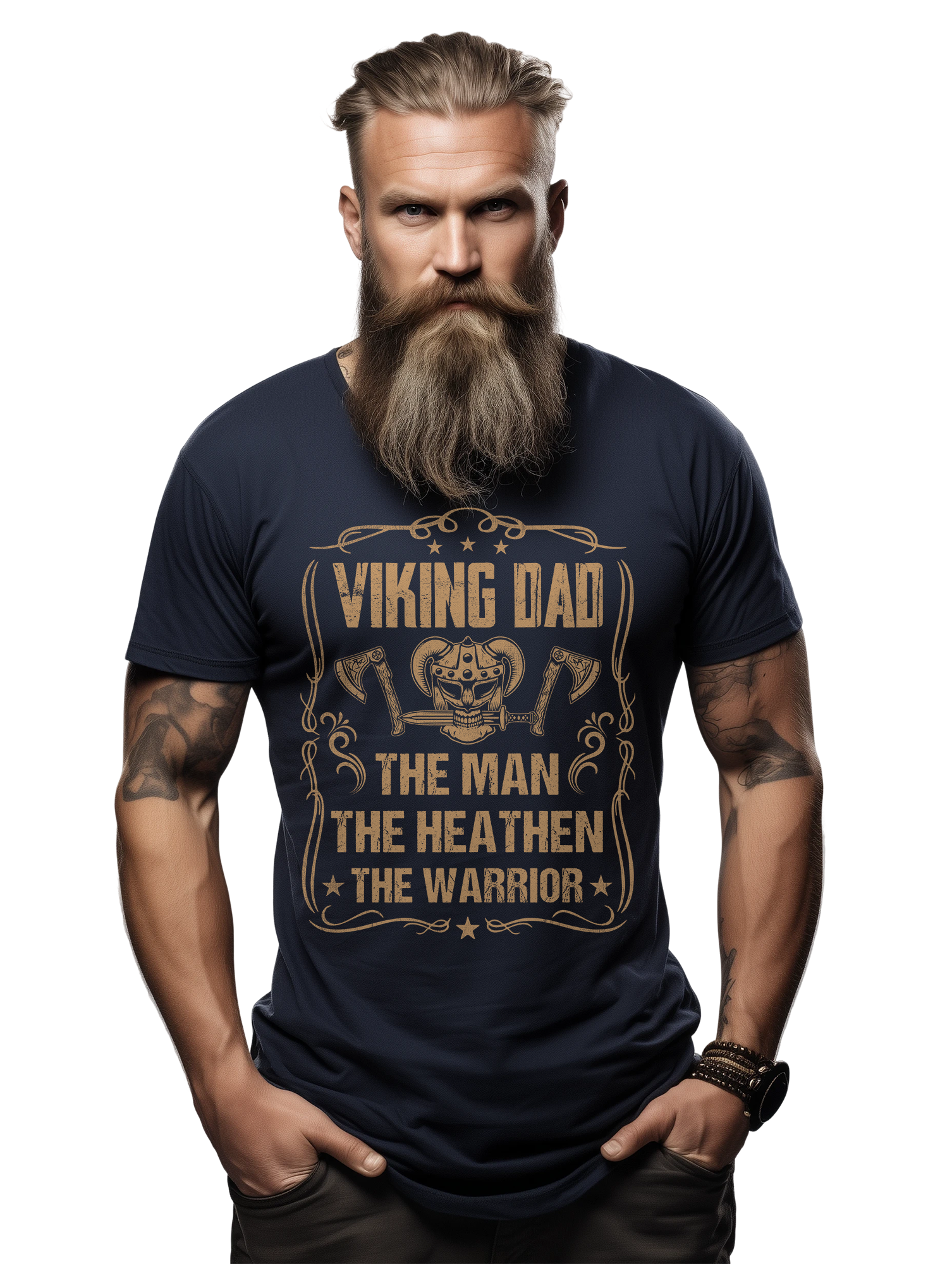 Viking Dad The Man Funny T-Shirt