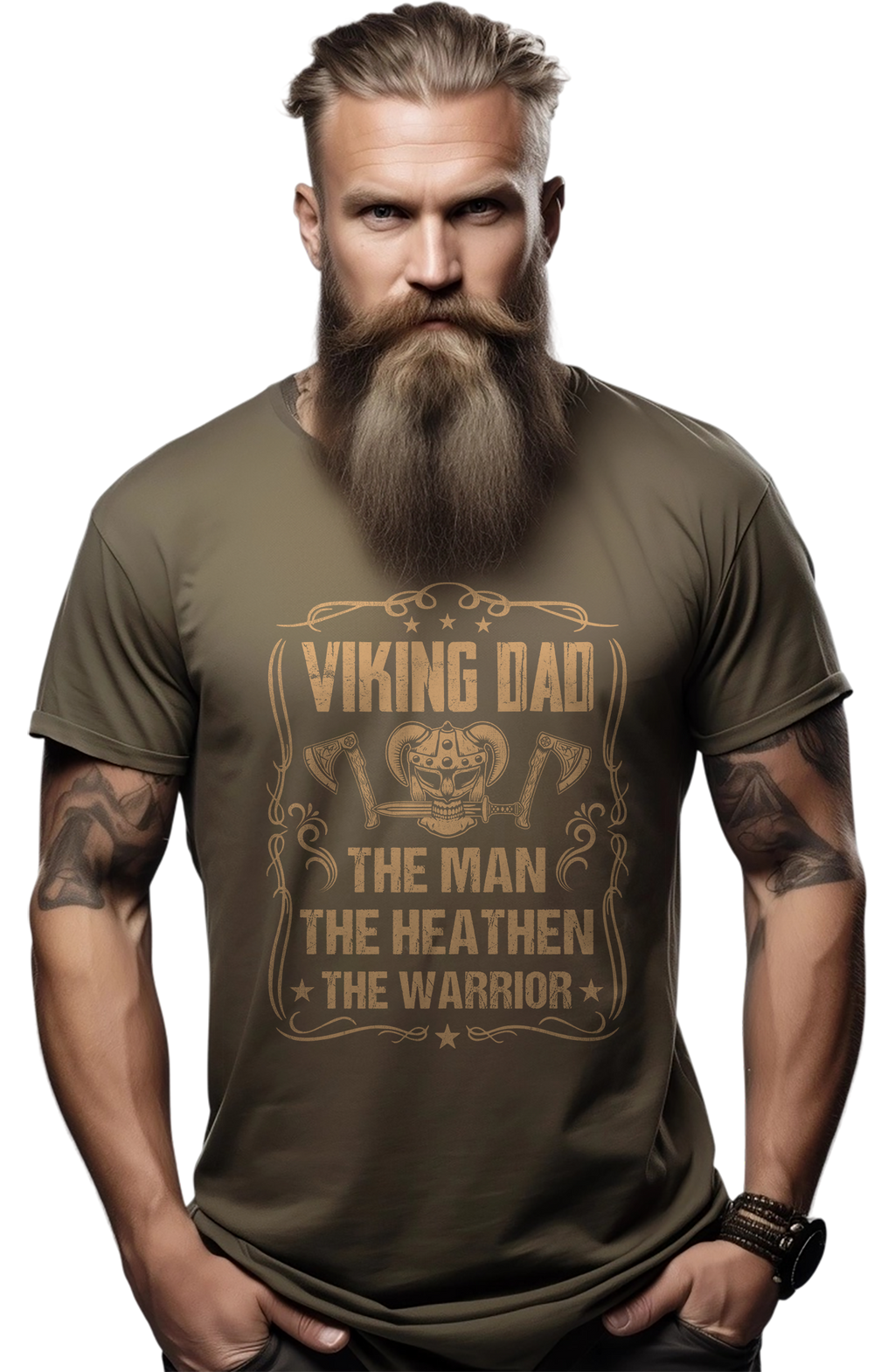Viking Dad The Man Funny T-Shirt