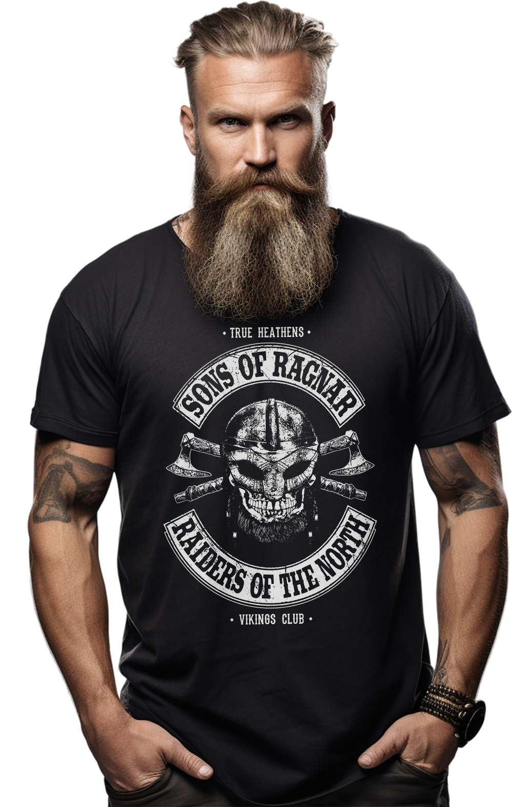 Sons of Ragnar Viking Skull T-Shirt