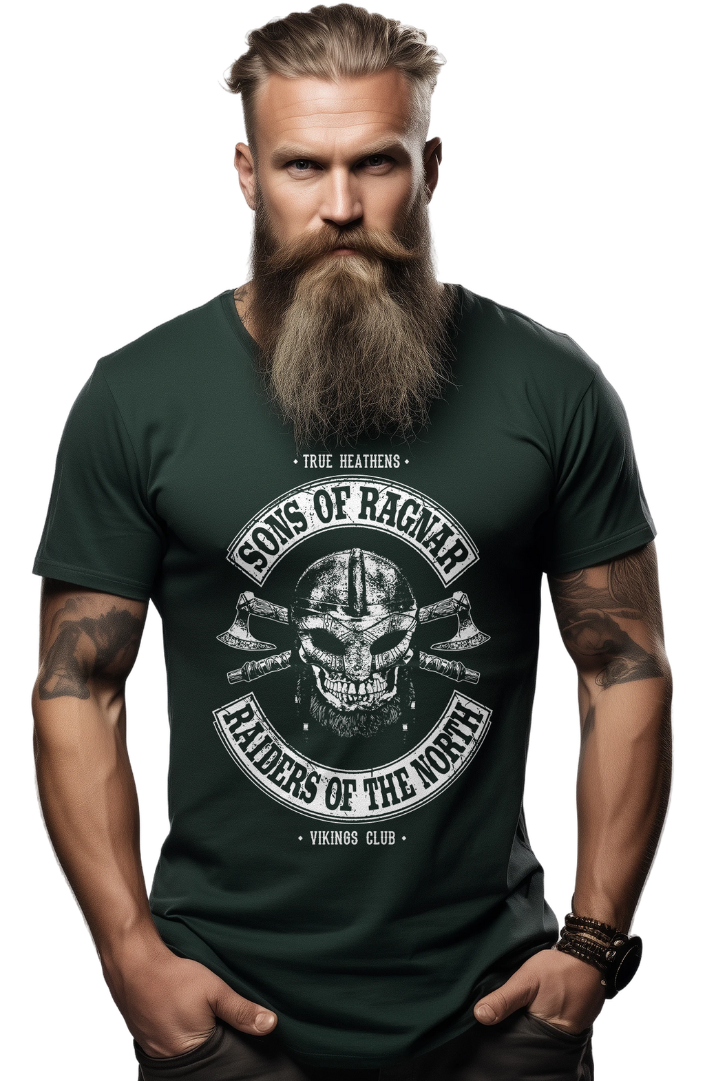 Sons of Ragnar Viking Skull T-Shirt