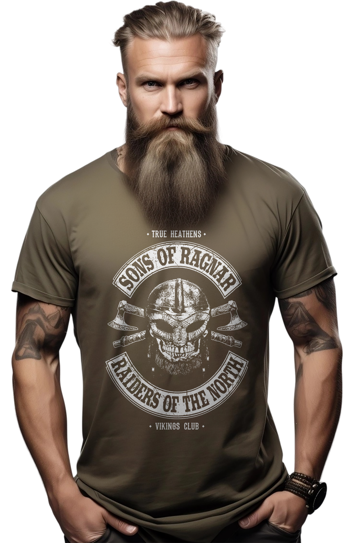 Sons of Ragnar Viking Skull T-Shirt